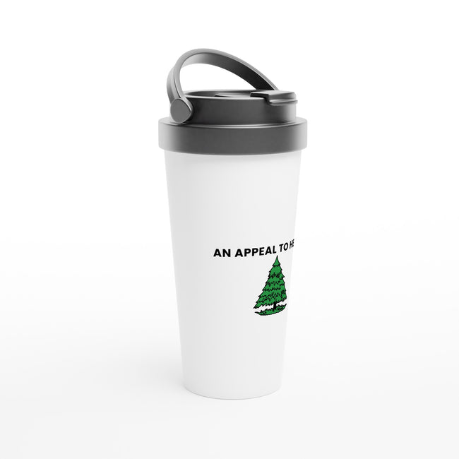 An Appeal to Heaven White 15oz Stainless Steel Travel Mug