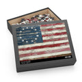 Rustic Wood American Flag Puzzle (120, 252, 500-Piece)