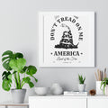 Don’t Tread on Me Framed Vertical Poster - Appeal to Heaven USA