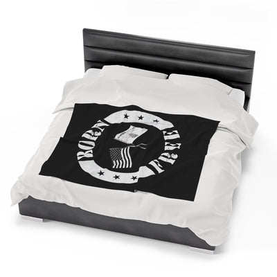 Born Free Velveteen Plush Blanket - Appeal to Heaven USA