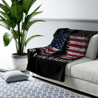 ATH American Flag Sherpa Fleece Blanket - Appeal to Heaven USA