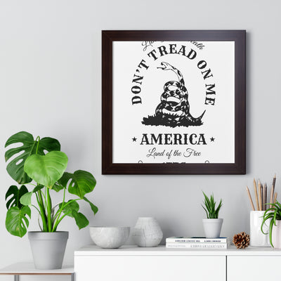 Don’t Tread on Me Framed Vertical Poster - Appeal to Heaven USA