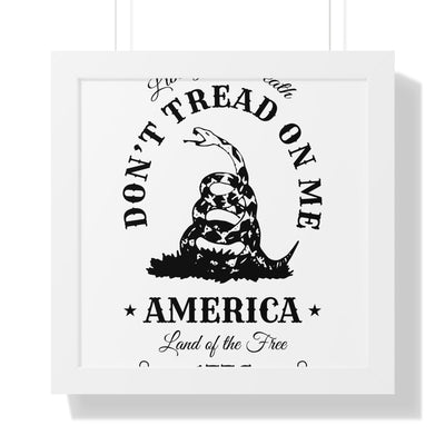 Don’t Tread on Me Framed Vertical Poster - Appeal to Heaven USA