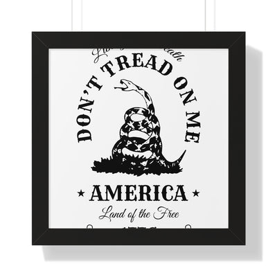 Don’t Tread on Me Framed Vertical Poster - Appeal to Heaven USA