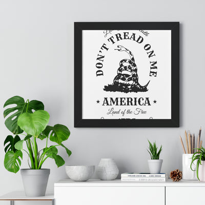 Don’t Tread on Me Framed Vertical Poster - Appeal to Heaven USA